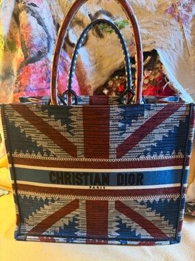 Christian Dior Union Jack Book Tote